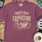 Sponsored by Cappuccino Cycling T-shirt — Berry