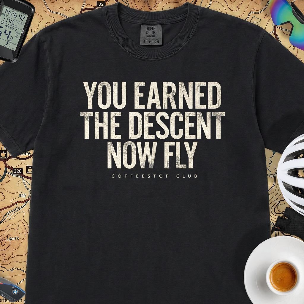 You Earned It Cycling T-Shirt — Black