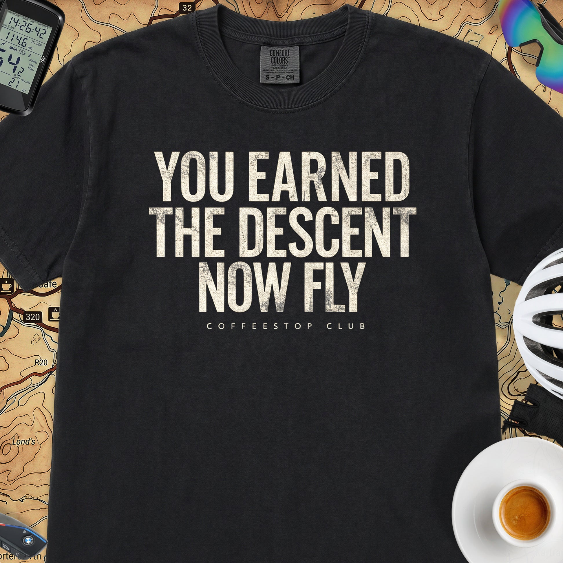 You Earned It Cycling T-Shirt — Black