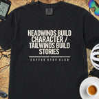 Headwinds Build Character T‑Shirt — Black