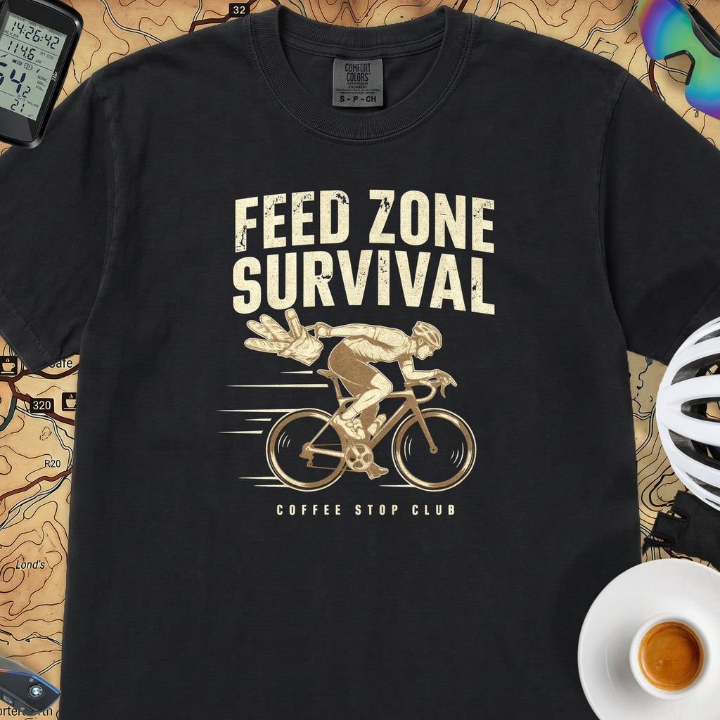 Feed Zone Survival Cycling T-Shirt — Black