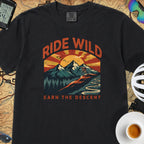 Ride Wild Cycling T-Shirt — Black