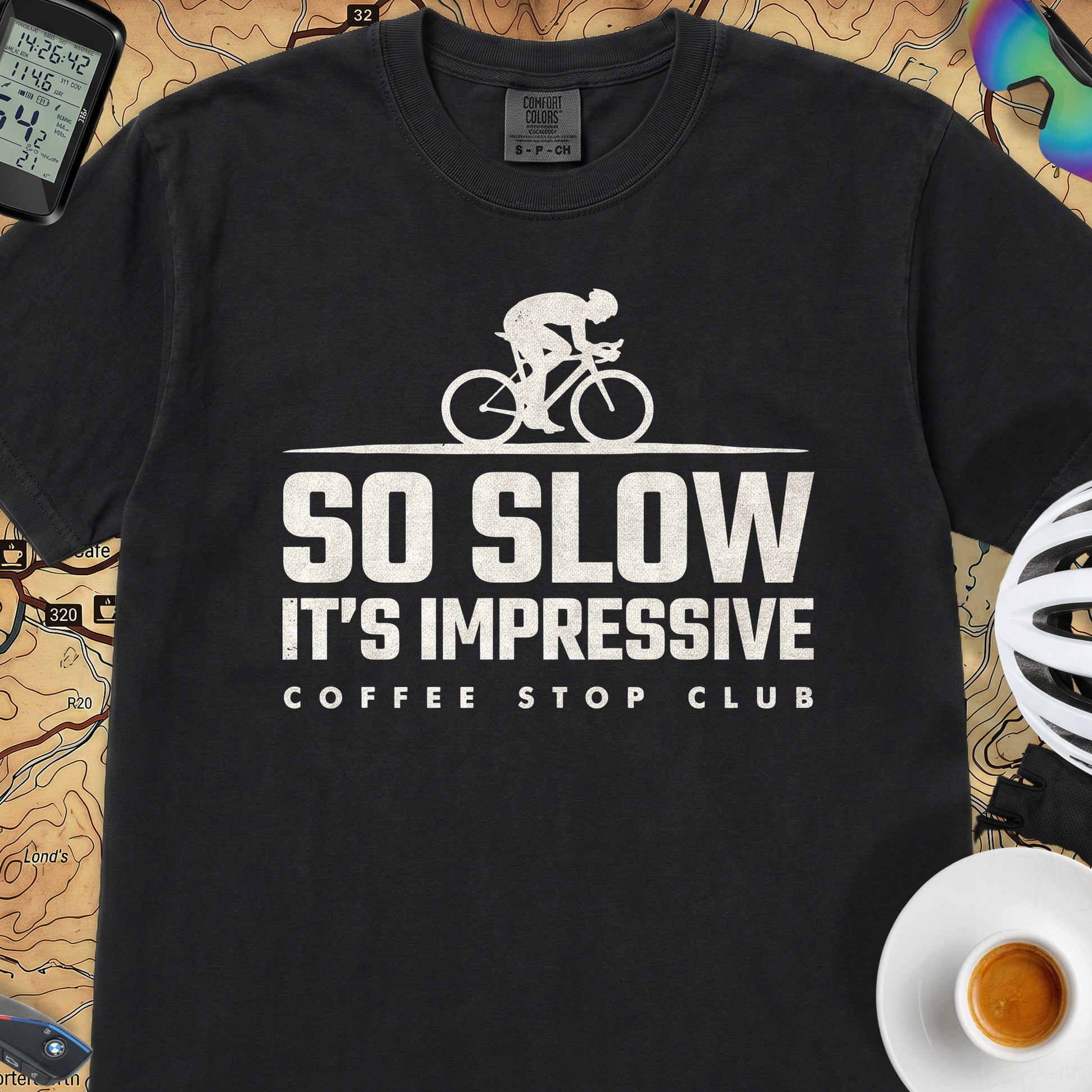 So Slow It's Impressive Cycling T-Shirt — Black