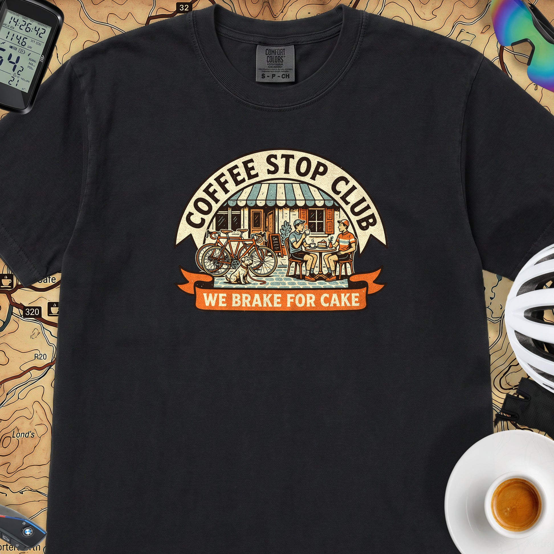 We Brake For Cake T-Shirt — Black