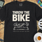 Throw The Bike Cycling T-Shirt — Black
