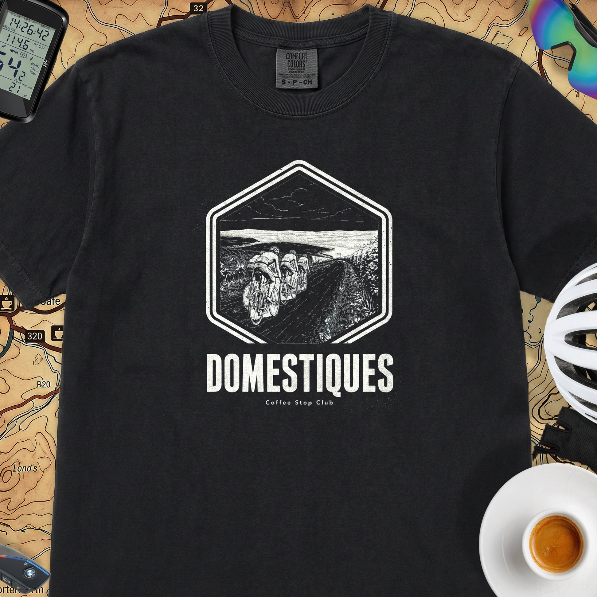 Domestiques Vintage Society T-Shirt — Black