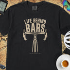 "Life Behind Bars" Cycling T-Shirt — Black