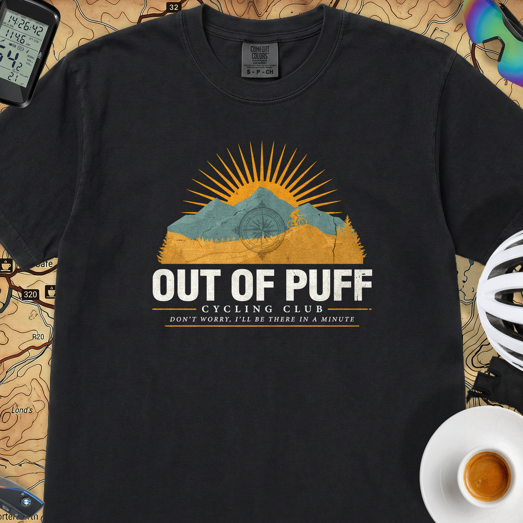 Out of Puff Cycling T-Shirt — Black
