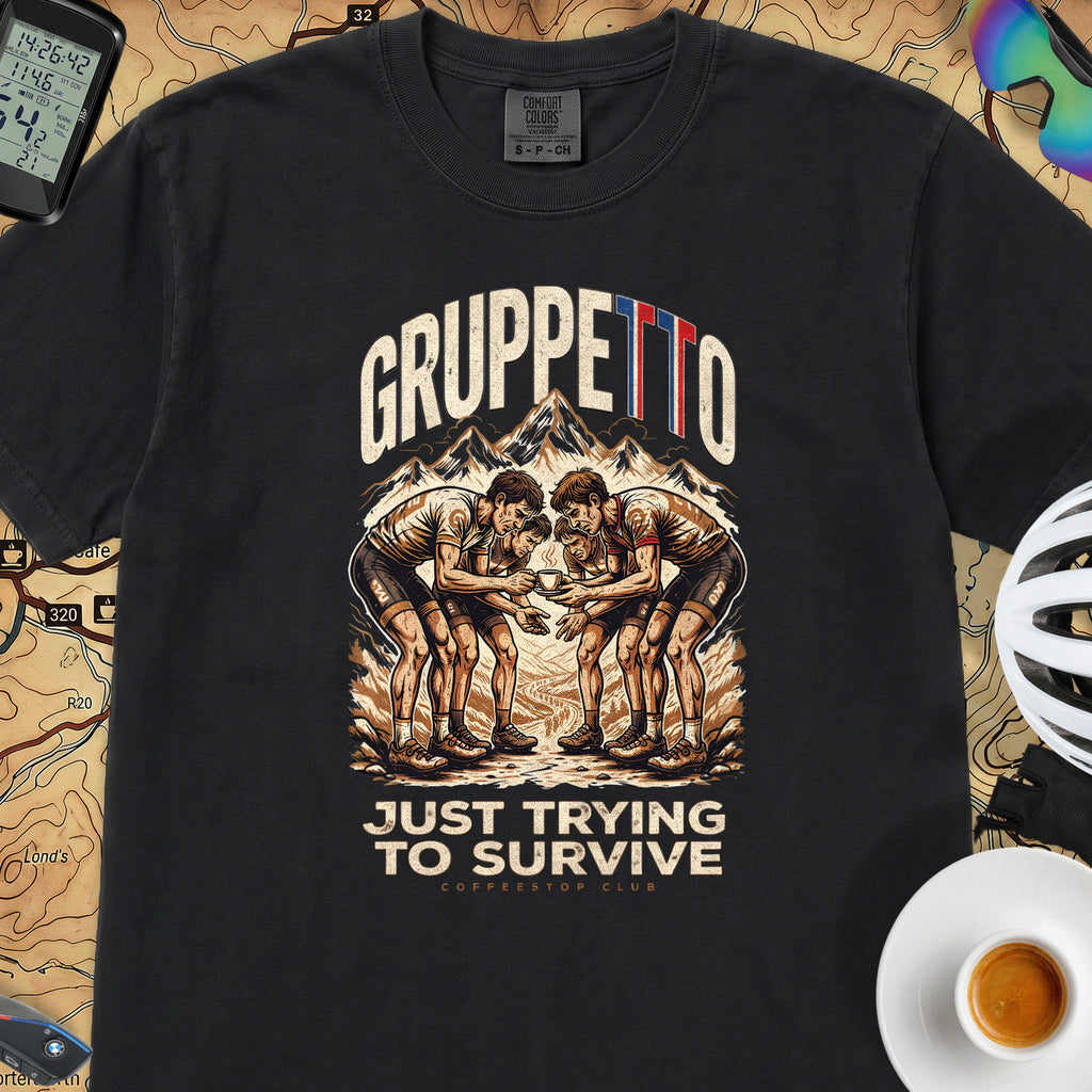 Gruppetto TdF Cycling T-Shirt — Black