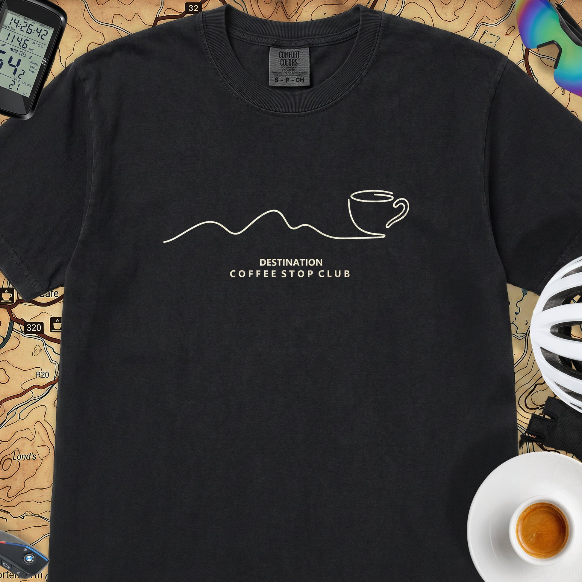 Destination Cycling T-Shirt — Black