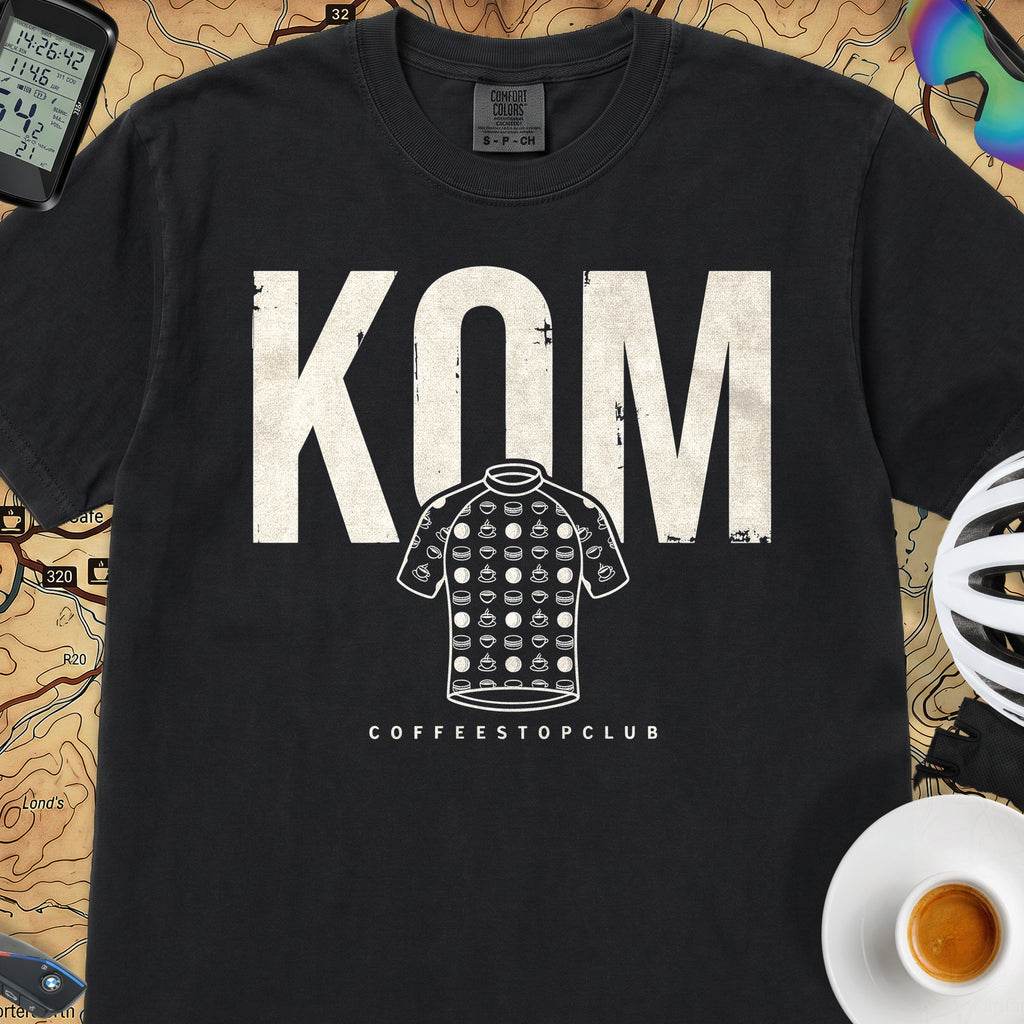 KOM Cake Stop Cycling T-Shirt — Black