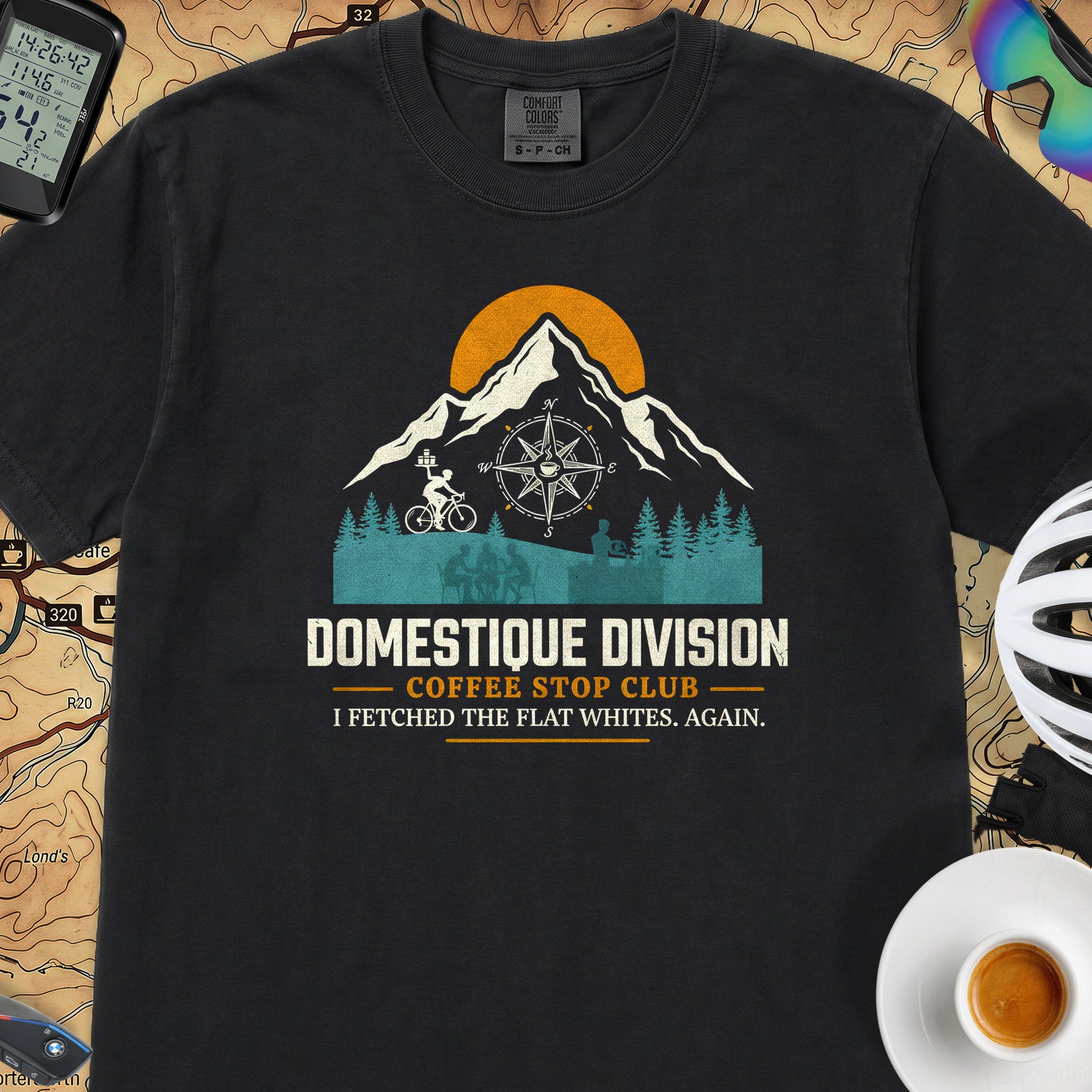 Domestique Division Cyclist T-Shirt — Black