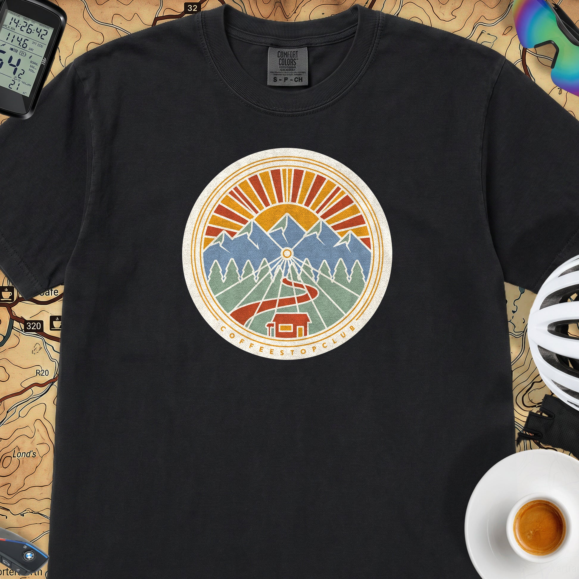 Wheel Base Cycling T-Shirt — Black
