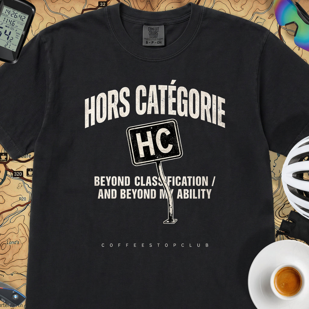 I'm Hors Catégorie Cycling T-Shirt — Black