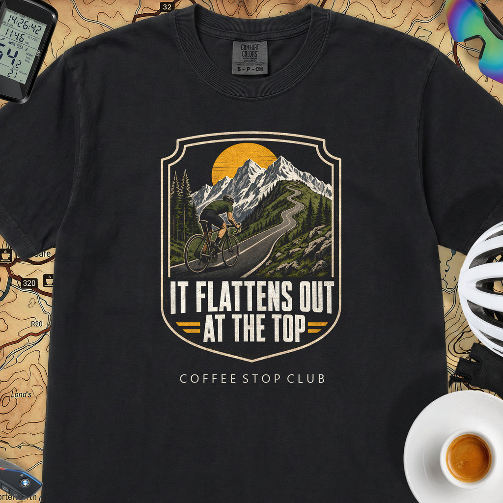 It Flattens Out Cycling T-Shirt — Black