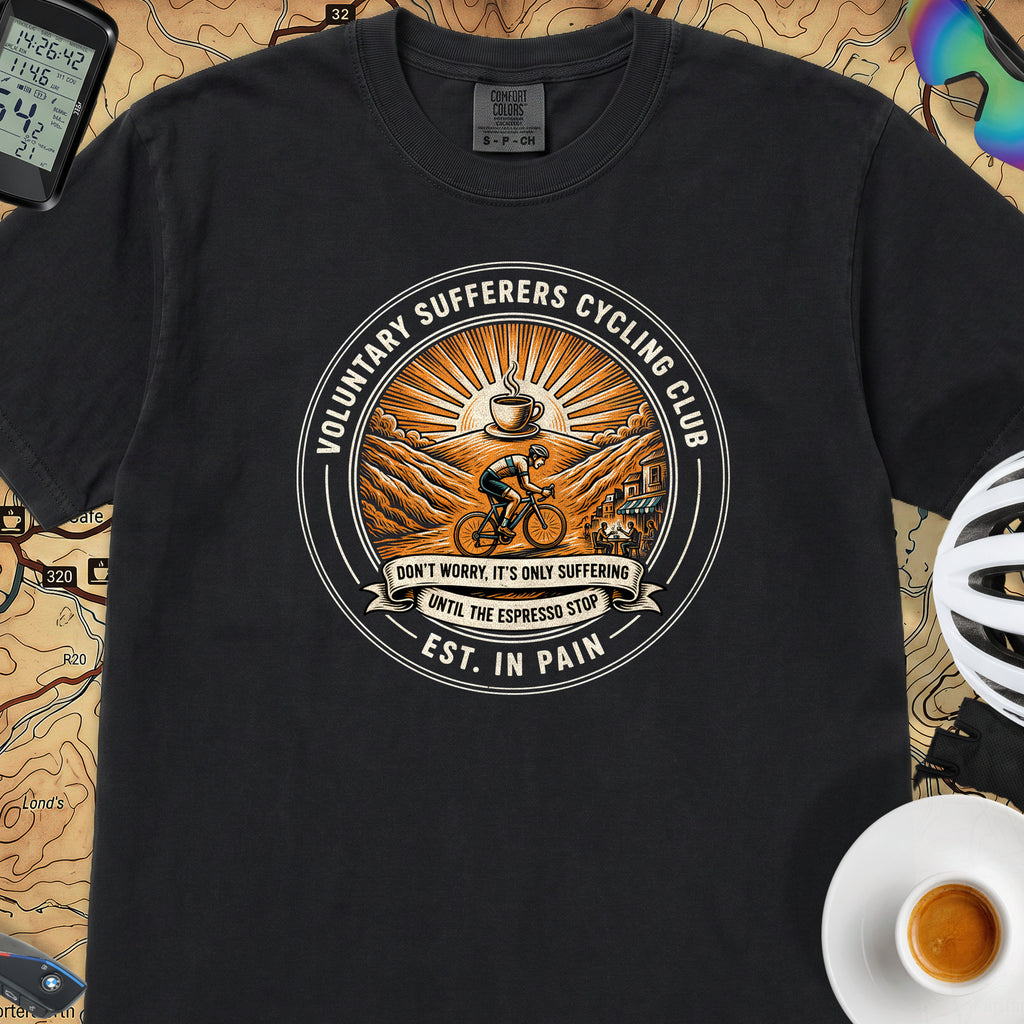 Est. In Pain Cycling T-Shirt — Black