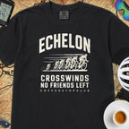 Headwinds & No Friends Cycling T-Shirt — Black