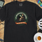 Never Gets Easier T-Shirt — Black