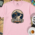 Coffee Stop Club Riders T-Shirt — Blossom