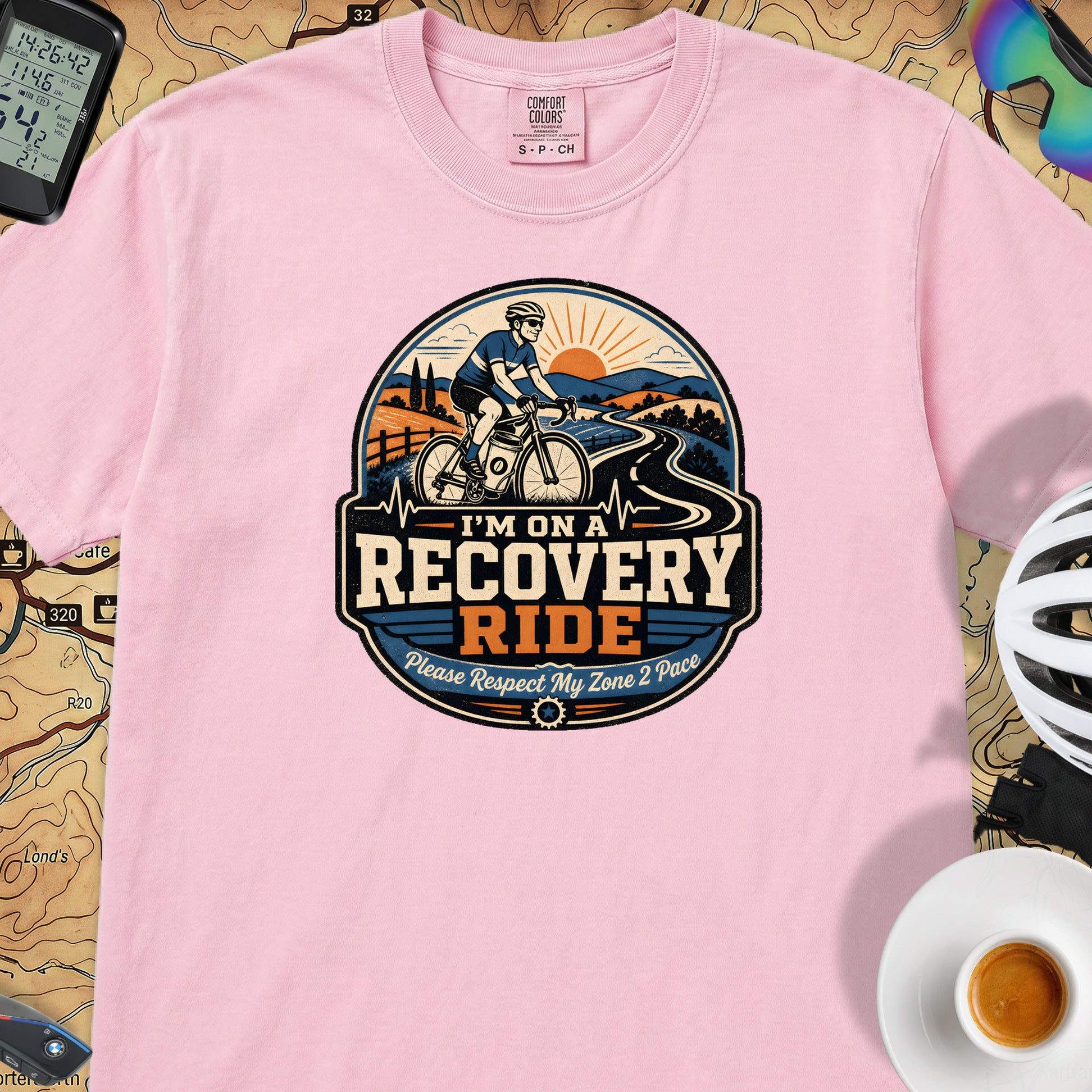 I'm On A Recovery Ride Comfort Colors T-Shirt — Blossom