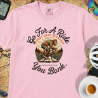 Go For A Ride Biker T‑Shirt — Blossom