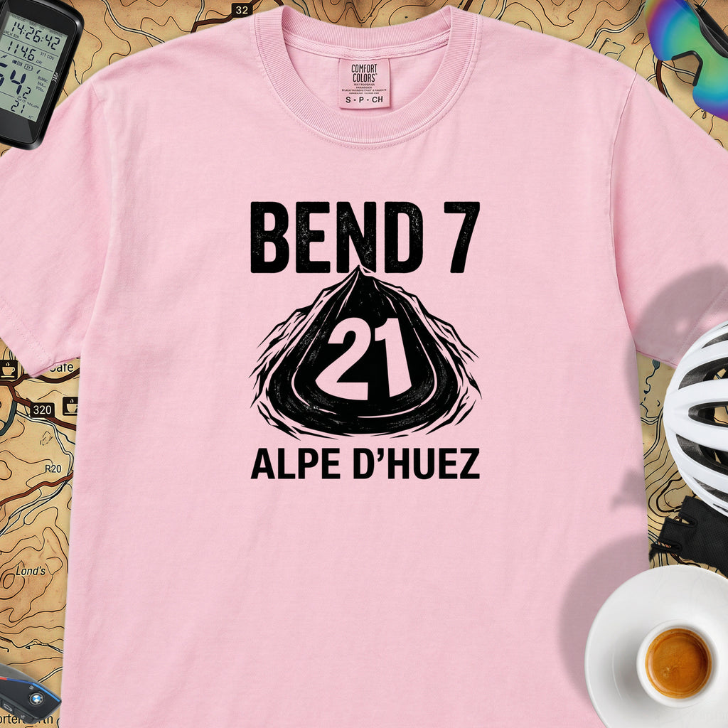 Bend 7 Alpe d'Huez Cyclist T-Shirt — Blossom