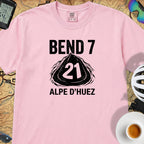 Bend 7 Alpe d'Huez Cyclist T-Shirt — Blossom