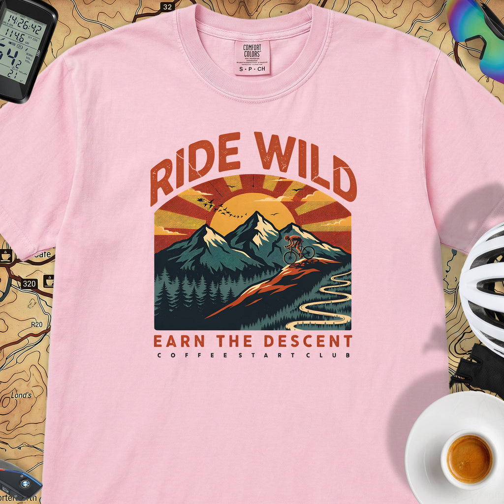 Ride Wild Cycling T-Shirt — Blossom