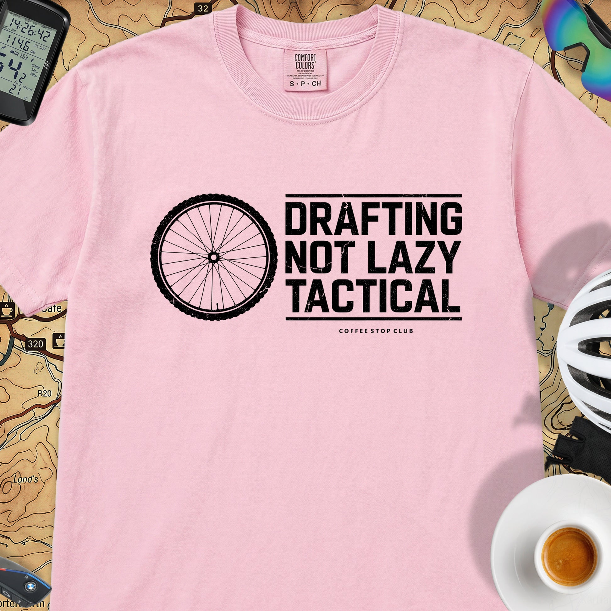 Drafting Not Lazy T-Shirt — Blossom