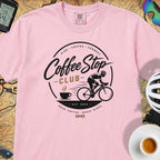 Good Coffee Stop Club T‑Shirt — Blossom