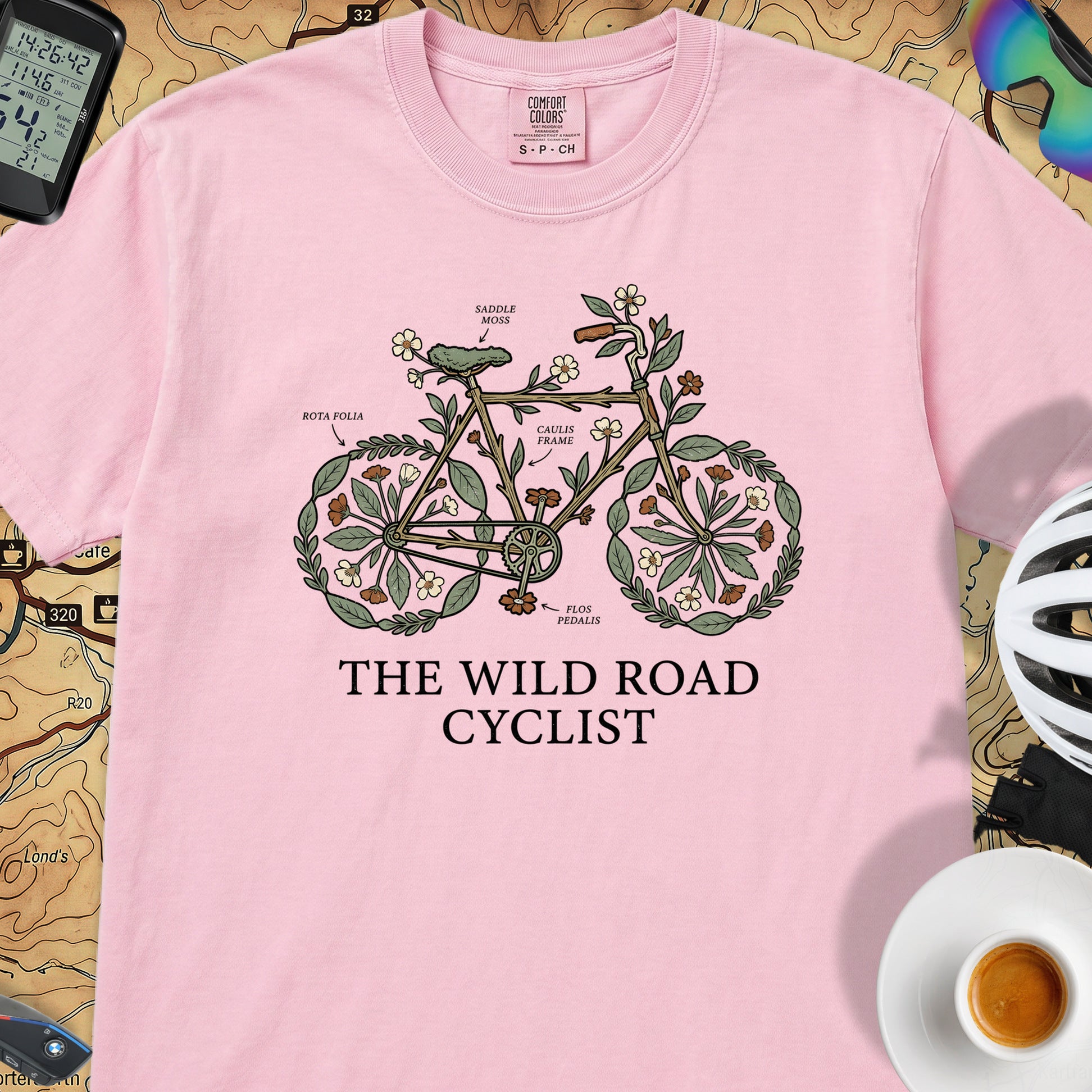 Wild Road Cyclist T-Shirt — Blossom