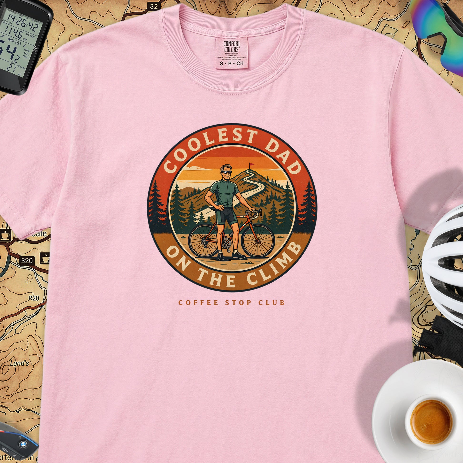 Coolest Dad On The Climb T-Shirt — Blossom