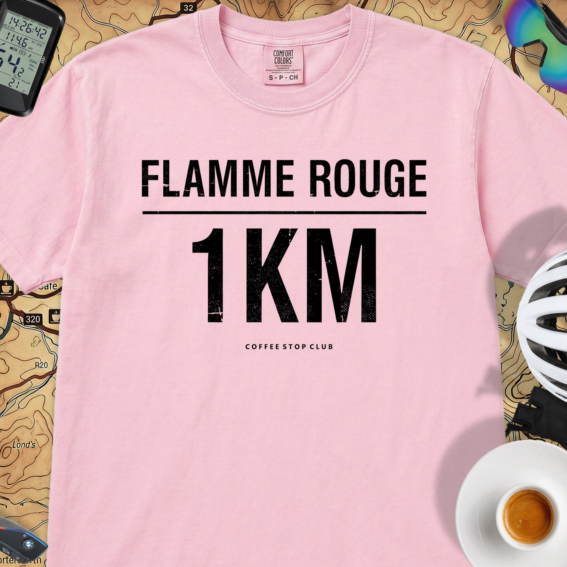 Flamme Rouge 1Km T-Shirt — Blossom