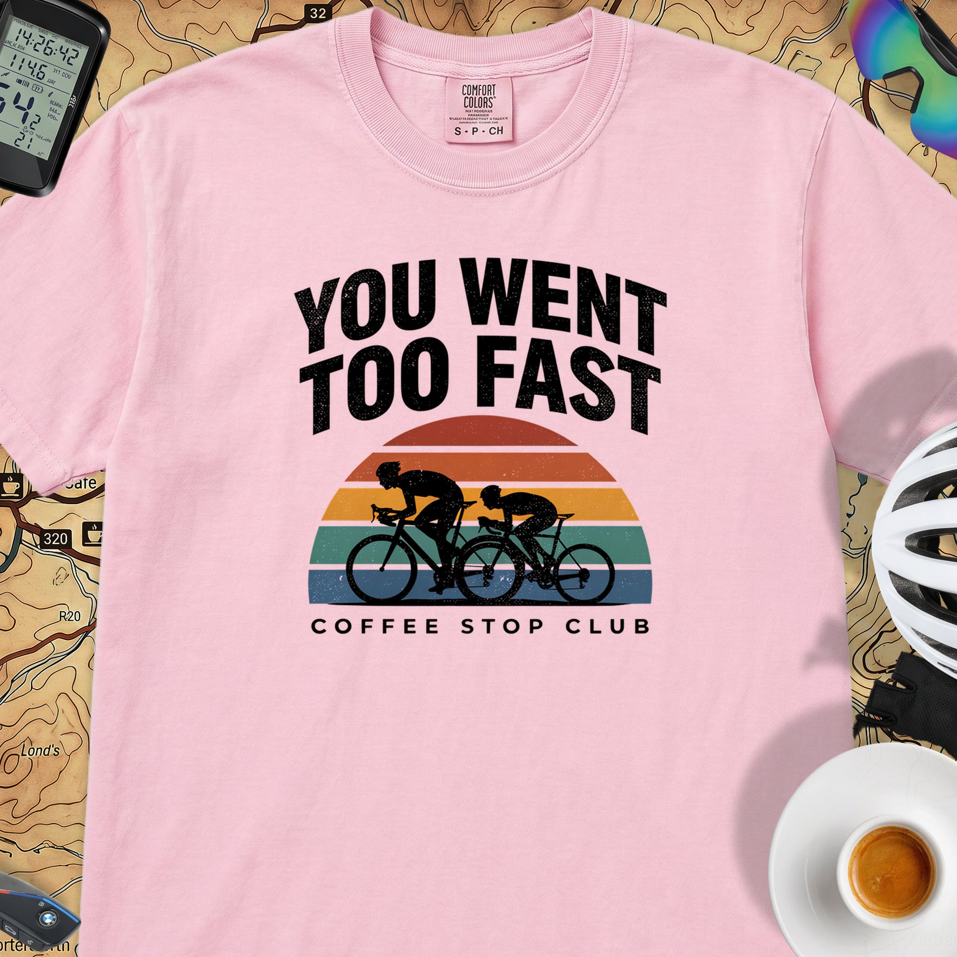 You Went Too Fast Cycling T-Shirt — Blossom