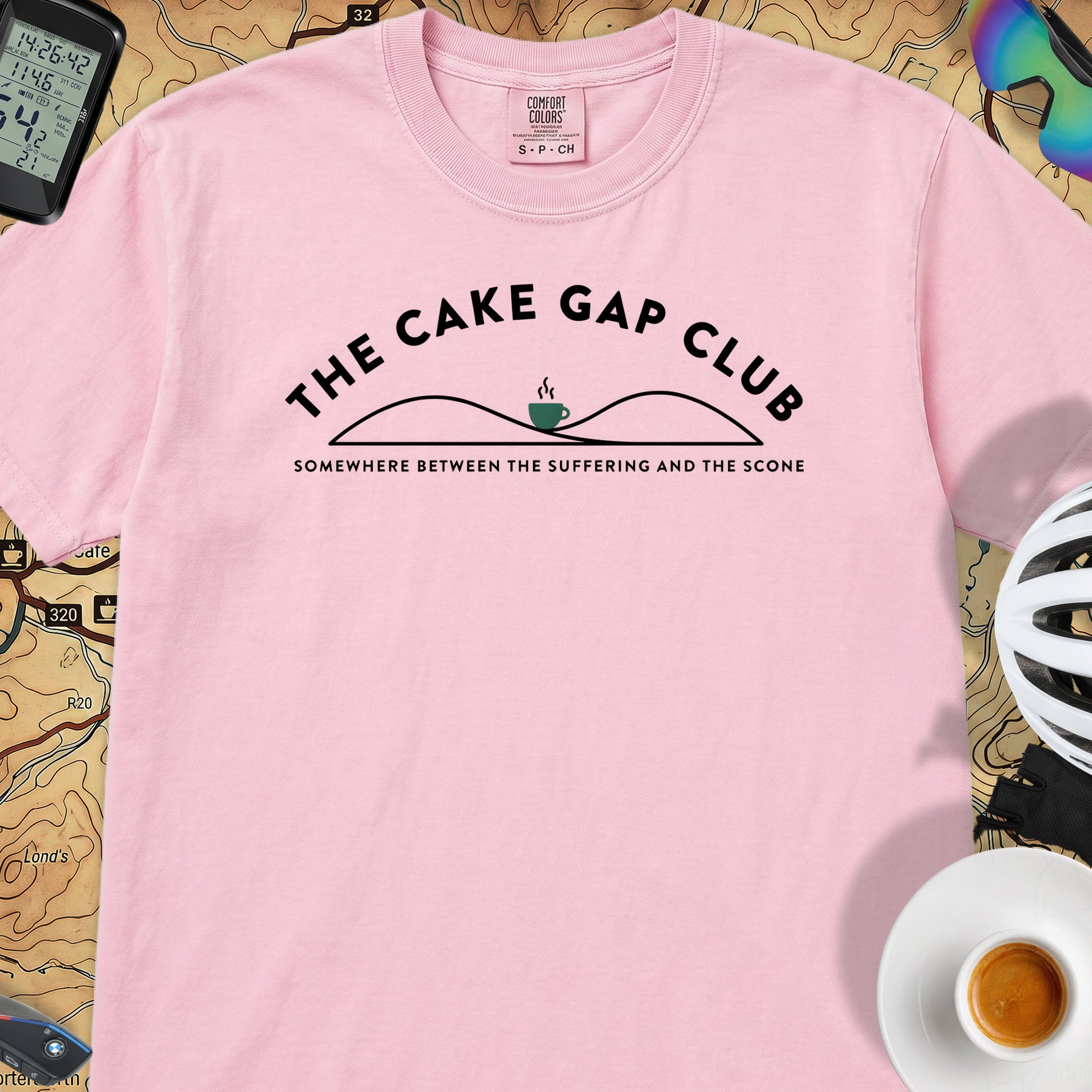 The Cake Gap Cyclist T-Shirt — Blossom