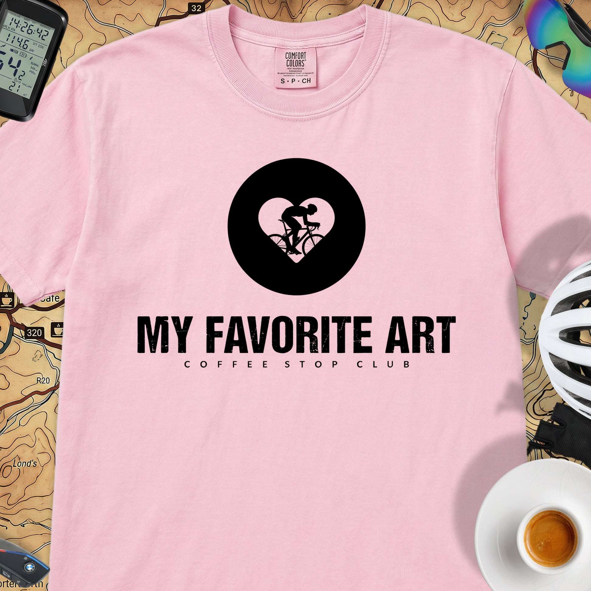 Latté Art Cycling T-Shirt — Blossom