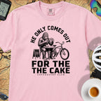 Only For The Cake Cyclist T-Shirt — Blossom