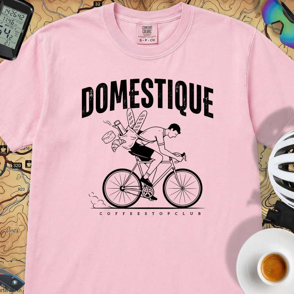 Domestique Delivery Cyclist T-Shirt — Blossom