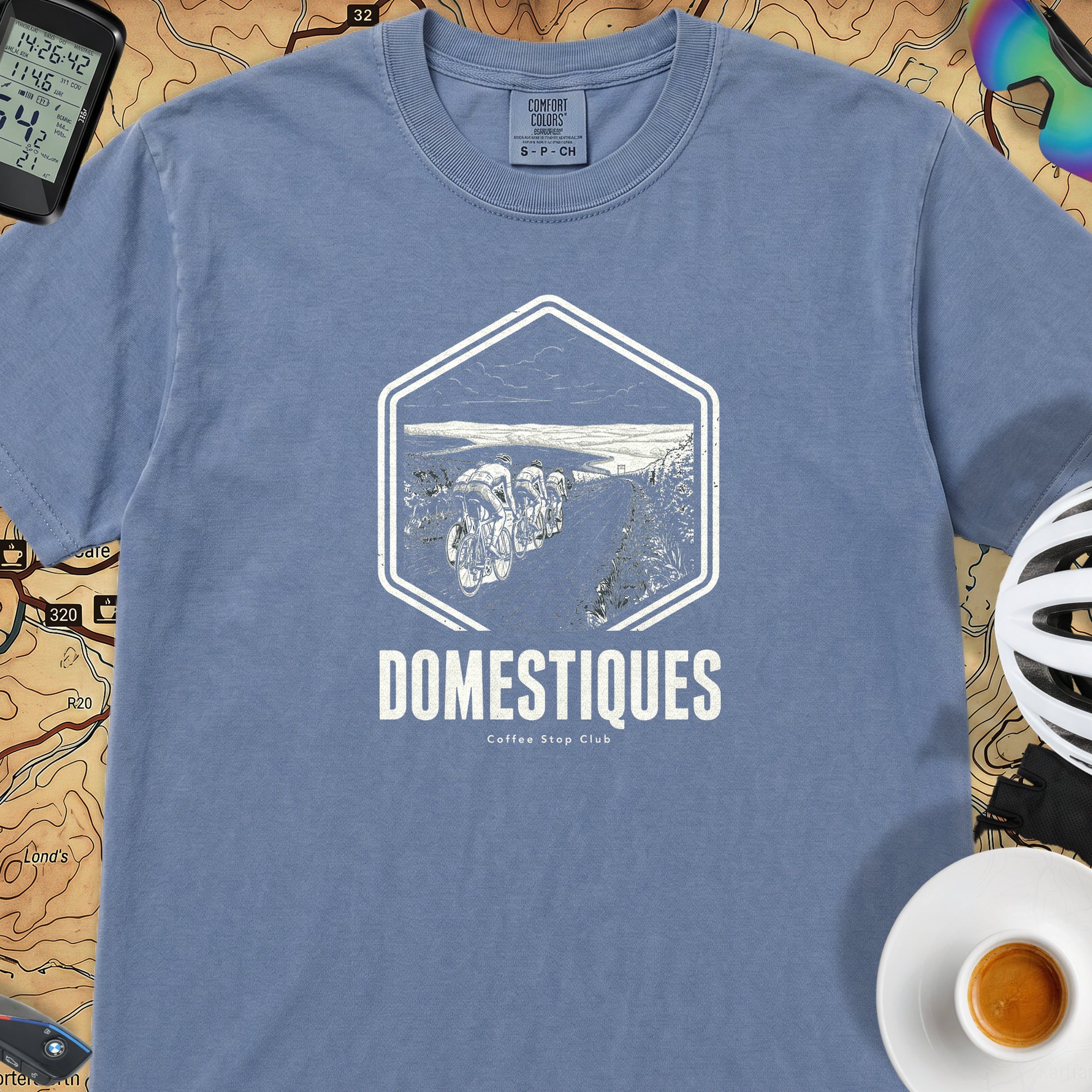 Domestiques Vintage Society T-Shirt — Blue Jean