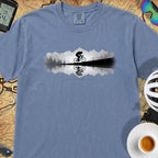 Sasquatch Reflection Cycling T-Shirt — Blue Jean