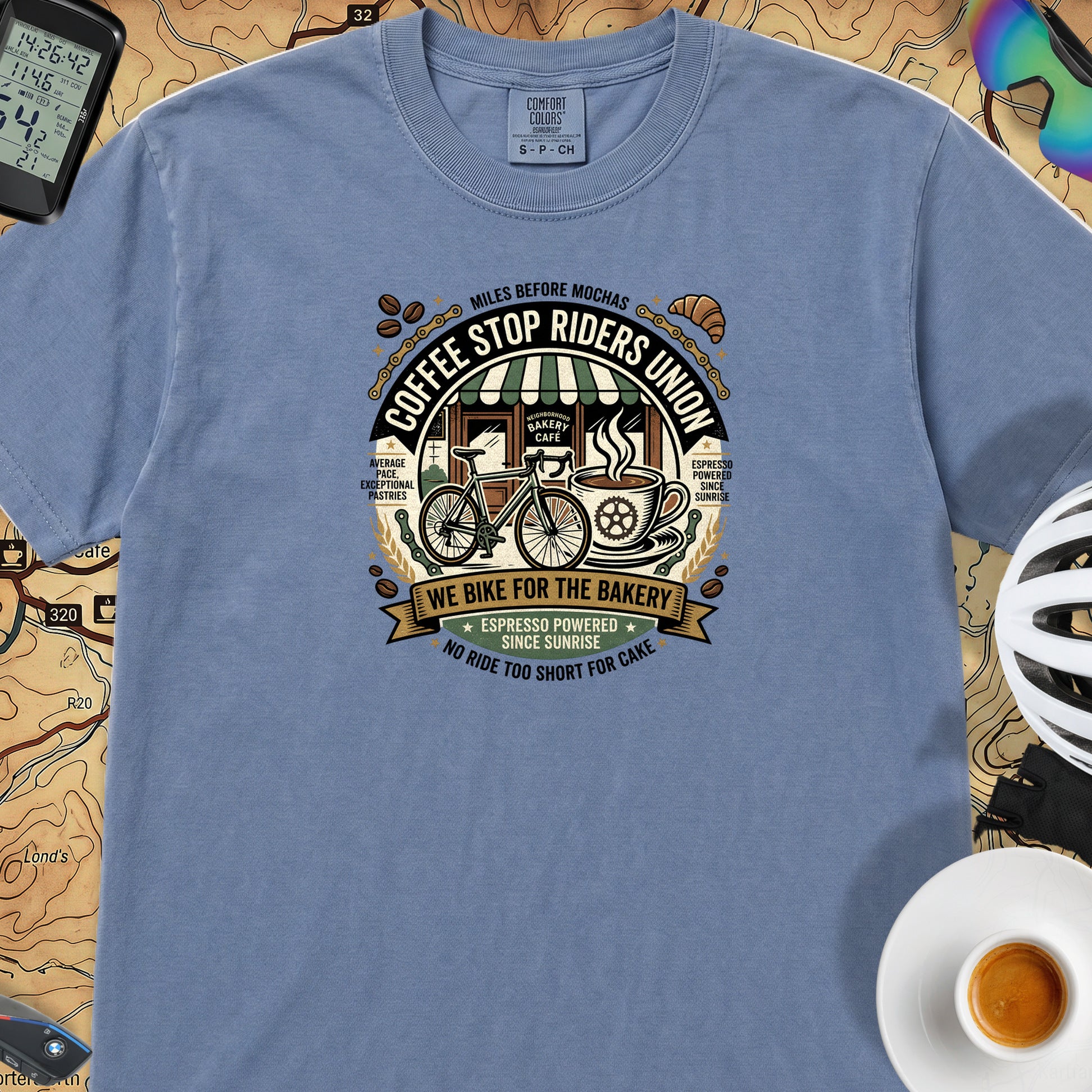 Riders Union Bakery T-Shirt — Blue Jean