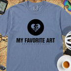Latté Art Cycling T-Shirt — Blue Jean