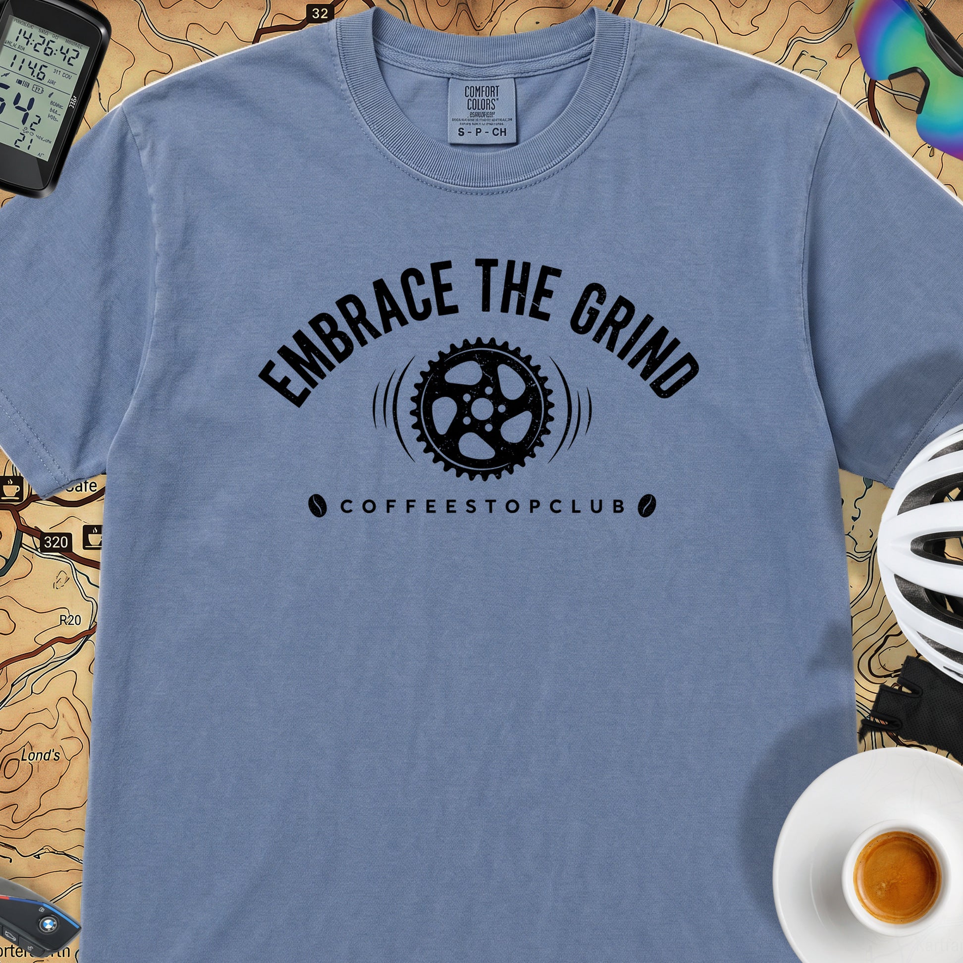 Embrace the Grind T-Shirt — Blue Jean