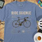 Ride Science Bike T-Shirt — Blue Jean