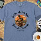 Cyclist Get Dropped T‑Shirt — Blue Jean