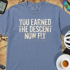 You Earned It Cycling T-Shirt — Blue Jean