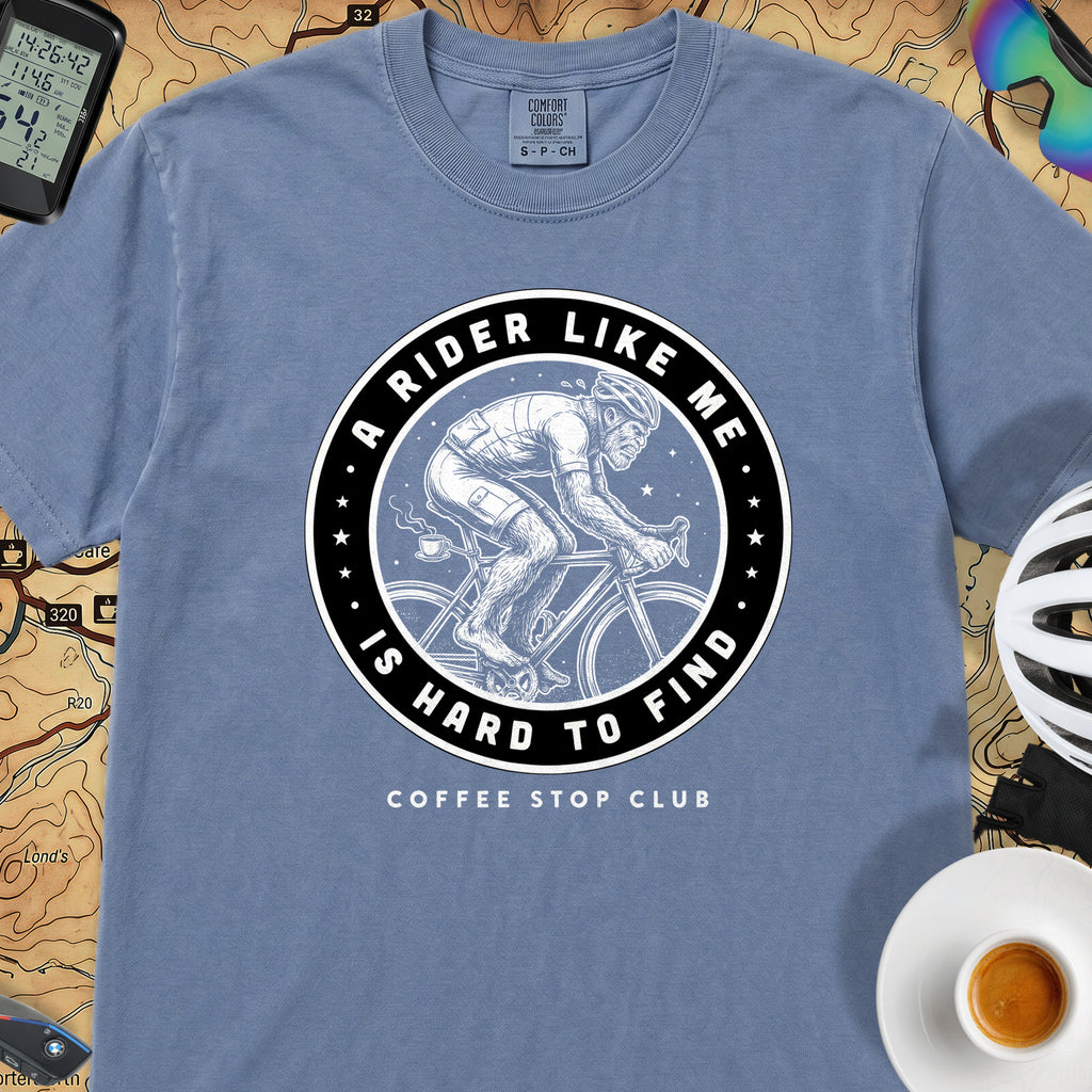 BigFoot Cyclist T‑Shirt — Blue Jean