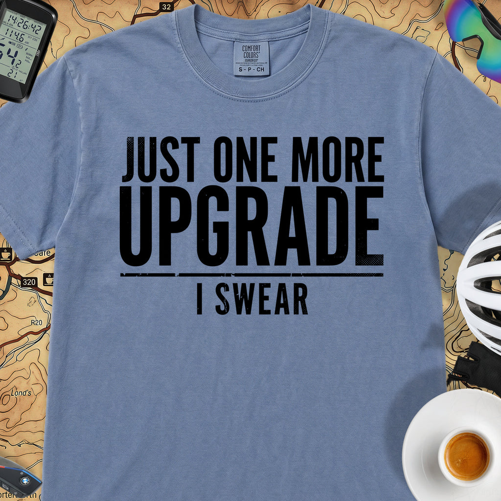 One More Upgrade Cycling T-Shirt — Blue Jean
