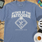 Attack at the Patisserie Cycling T-Shirt — Blue Jean