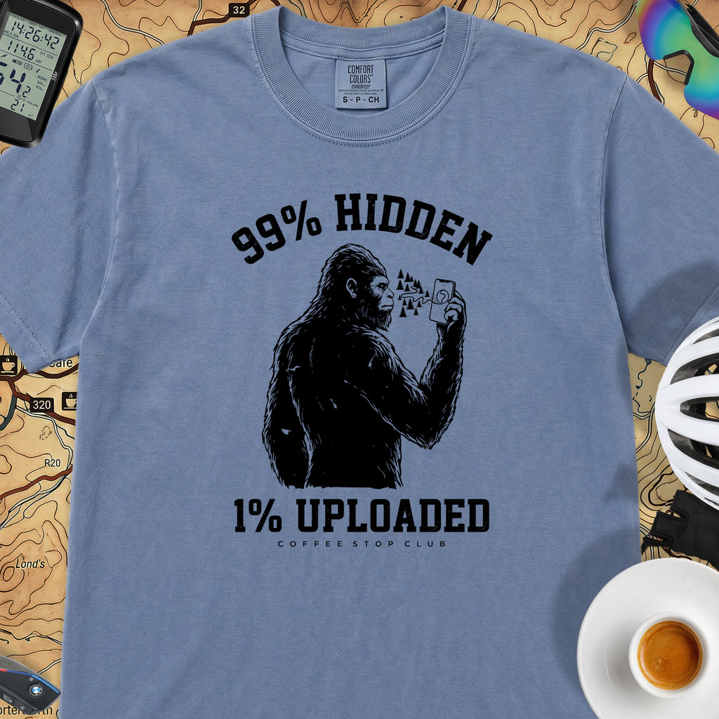 Sasquatch Hidden Cycling T-Shirt — Blue Jean